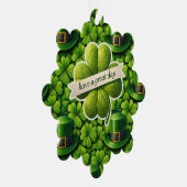 Carte Décorative Lucky four leaf clover Saint Patrick's Day Patrick (Droite)