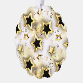 Carte Décorative Lumière transparente avec étoiles or (Gauche)