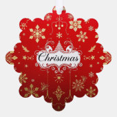 Carte Décorative Luxueuse élégance de Noël (Verso)