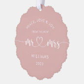 Carte Décorative M. et Mme First Christmas Photo (Gauche)