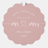 Carte Décorative M. et Mme First Christmas Photo (Recto)