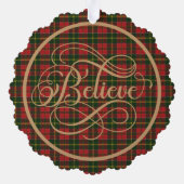 Carte Décorative MacDonald Kingsburgh Tartan écossais Noël (Verso)