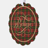 Carte Décorative MacDonald Kingsburgh Tartan écossais Noël (Gauche)