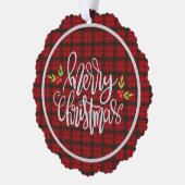 Carte Décorative MacDonald Sleet Noël écossais moderne Tartan (Gauche)