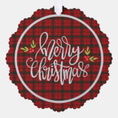 Carte Décorative MacDonald Sleet Noël écossais moderne Tartan (Recto)