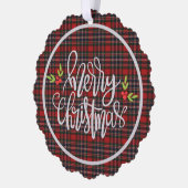 Carte Décorative MacFarlane Clan Scottish Tartan Christmas (Gauche)