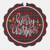 Carte Décorative MacFarlane Clan Scottish Tartan Christmas (Recto)