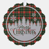 Carte Décorative MacLaughlsn Ancien Tartan écossais moderne Noël (Verso)