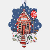 Carte Décorative Maison de pain d'épices Noël (Gauche)