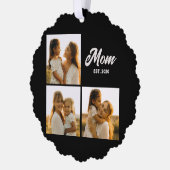 Carte Décorative Maman a établi le script noir 3 Photo (Gauche)