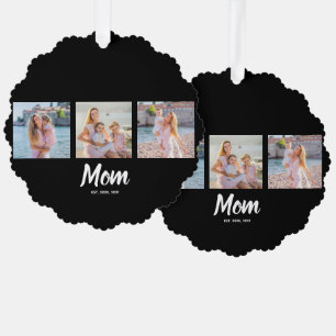 Carte Décorative Maman a établi un script moderne noir 3 Photo