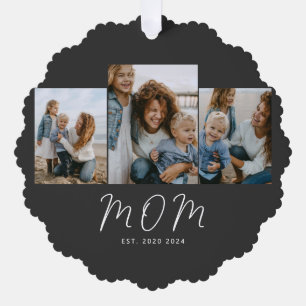 Carte Décorative Maman a établi un script moderne noir 3 Photo