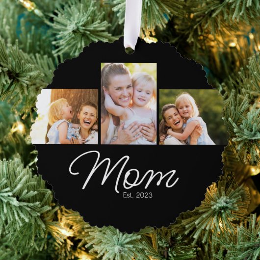 Carte Décorative Maman a fondé 3 Photo Script Noir (Insitu (Arbre))