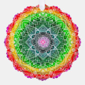 Carte Décorative Mandala de Noël magique personnalisée (Recto)