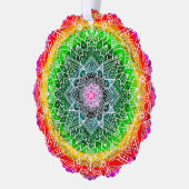 Carte Décorative Mandala de Noël magique personnalisée (Gauche)