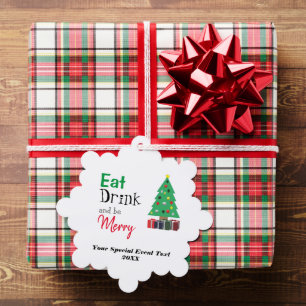 Carte Décorative Manger, boire et être joyeux
