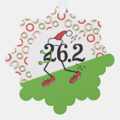 Carte Décorative Marathon des Fêtes de Noël Funny Runner (Recto)