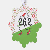 Carte Décorative Marathon des Fêtes de Noël Funny Runner (Gauche)