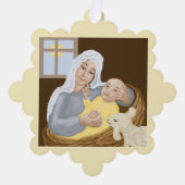 Carte Décorative Marie et Jésus (Recto)