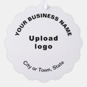 Carte Décorative Marque commerciale sur papier à bascule blanc (Verso)