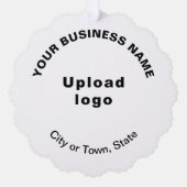 Carte Décorative Marque commerciale sur papier à bascule blanc (Recto)