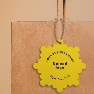 Carte Décorative Marque d'entreprise sur papier en forme de flocon