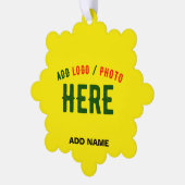 CARTE DÉCORATIVE MARQUE VÉRIFIÉE JAUNE CLAIR ET MODERNE (Gauche)