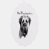 Carte Décorative Mastiff Joyeux visage (Droite)