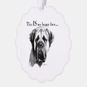 Carte Décorative Mastiff Joyeux visage (Gauche)