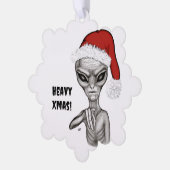 Carte Décorative Mauvais Alien, Lourds Noël ! (Gauche)
