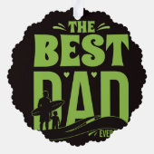 Carte Décorative Meilleur Papa du Monde (Verso)