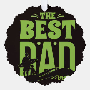 Carte Décorative Meilleur Papa du Monde