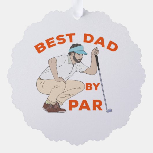 Carte Décorative Meilleur papa par rapport (Verso)