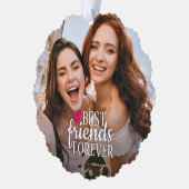 Carte Décorative Meilleurs amis pour toujours BFF 2 photos amitié (Gauche)