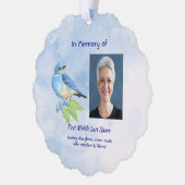 Carte Décorative  Memorial Keepsake Bluebird Garden Bird  (Gauche)