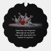 Carte Décorative  Memorial Keepsake Bowling Bowler (Verso)