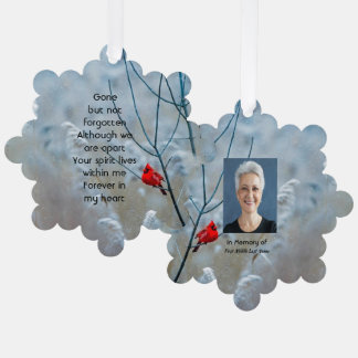 Carte Décorative Memorial Keepsaké Cardinal Red Bird