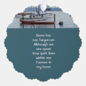 Carte Décorative Memorial Keepsake Commercial Fisherman (Verso)