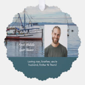 Carte Décorative Memorial Keepsake Commercial Fisherman (Recto)