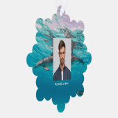 Carte Décorative Memorial Keepsake Dolphins Underwater Ocean (Droite)