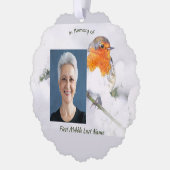 Carte Décorative Memorial Keepsake English Robin Bird (Gauche)
