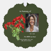 Carte Décorative Memorial Keepsake Geranium Flower (Recto)