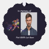 Carte Décorative Memorial Keepsake Hockey Player Sport (Recto)