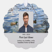 Carte Décorative Memorial Keepsake Lake Ducks Birds (Recto)