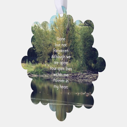 Carte Décorative Memorial Keepsaké Lake Pond Park Canards (Gauche)