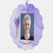 Carte Décorative Memorial Keepsake Lavender Garden Flower (Gauche)