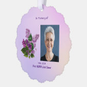 Carte Décorative Memorial Keepsake Lilac Garden Flower  (Gauche)
