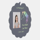 Carte Décorative Memorial Keepsake Pastel Horse Art (Droite)