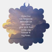 Carte Décorative Memorial Keepsaké Sea Sky Cloud Island (Recto)