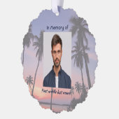 Carte Décorative Memorial Keepsake Tropical Beach (Gauche)